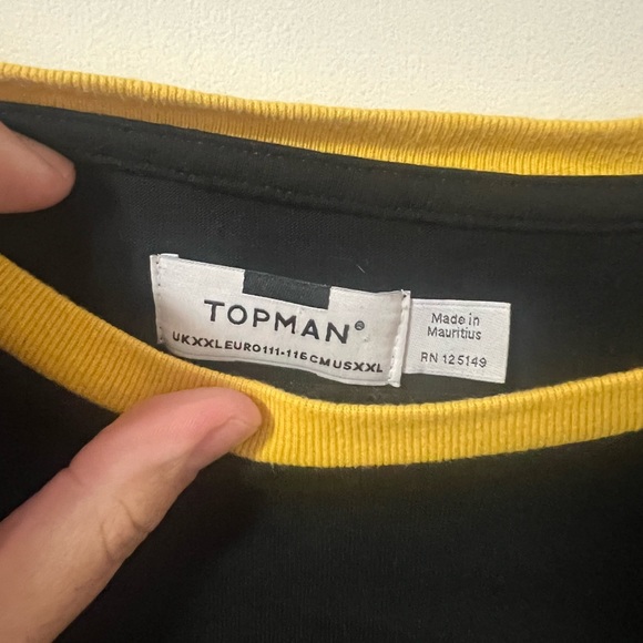 TopMAN men’s retro colorblock tee - Picture 3 of 3